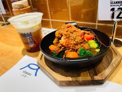 黄油蒜香油浸黑虎虾-火山屋台(新街口店)