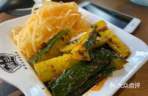 Shredded Potato and Cucumber Platter
