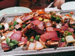 铁板黑椒牛仔骨-绿茶餐厅(蓝色港湾店)