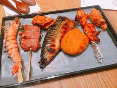 盐烤大虾-牛気·越光米牛肉饭(水游城店)