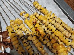 烤玉米粒-烤小呆碳烤大肉筋