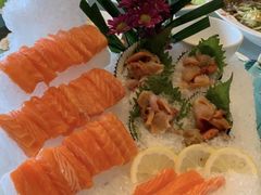 刺身三文鱼拼赤贝-万宝海鲜舫(劳动公园店)