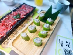 青椒虾滑-花菇朵 ll 野生菌火锅·精品云南菜(后沙峪店)