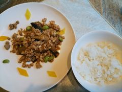 小炒茄子配米饭-厉家菜(金宝街店)