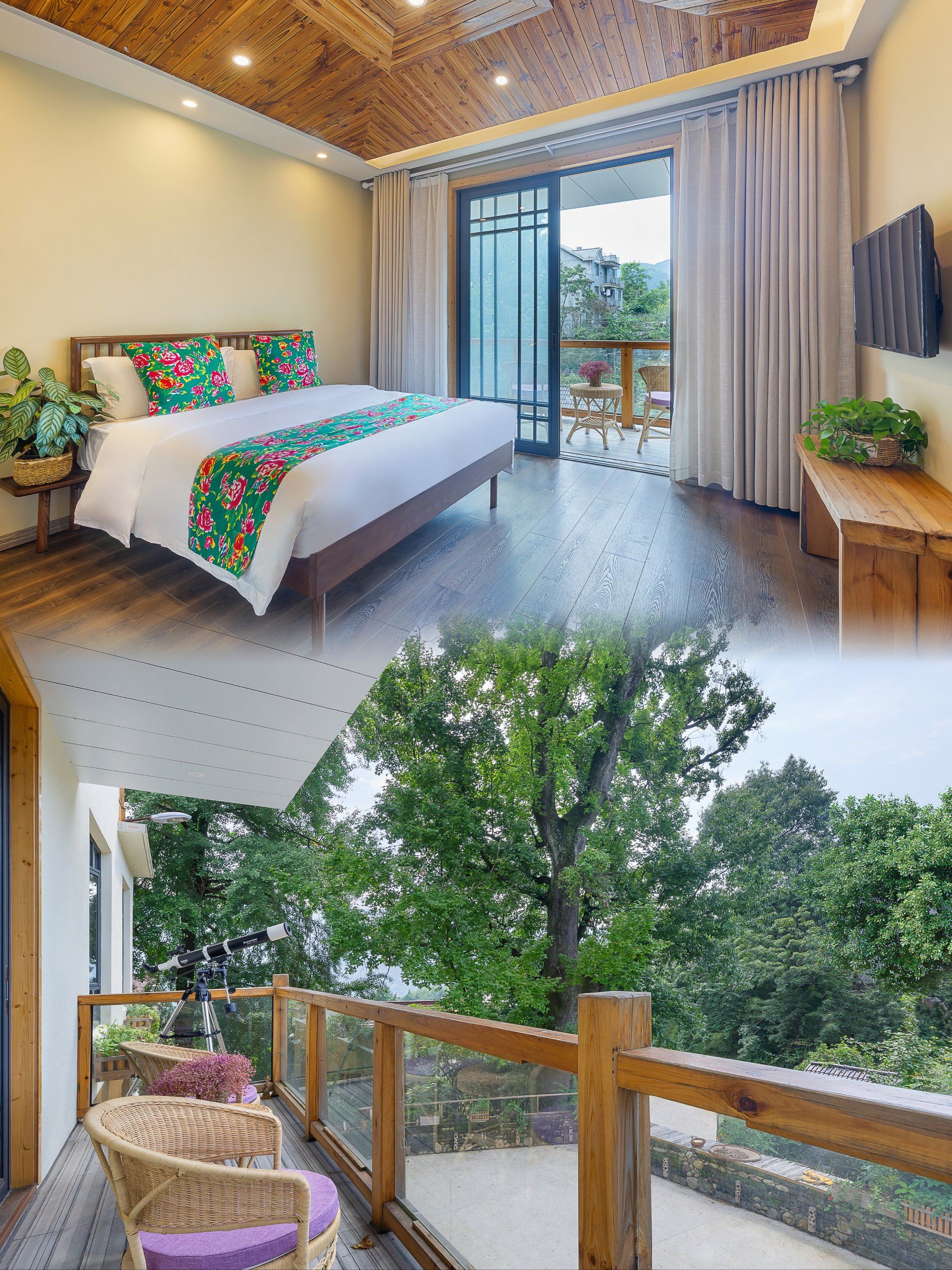 82

93民宿推荐:花筑·杭州浙西大峡谷枫香小院庭院民宿(白马