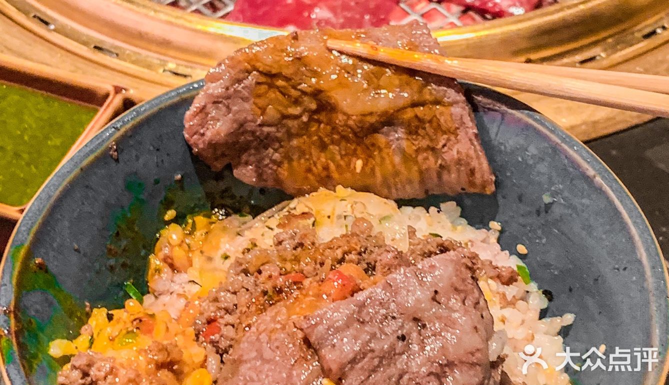 top1和牛烧肉🥩炙烤手握太好吃了！！