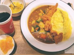 炸鸡块咖喱蛋包饭套餐-池奈·日式咖喱蛋包饭(赛高店)