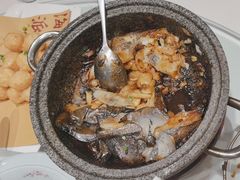 -海派美食·家宴海鲜青岛菜·石锅鲽鱼头(东方城店)
