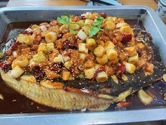 宫保鸡丁烤鱼（清江鱼/斤）-锦尚阁烤鱼•天津菜(宣武门胡同店)