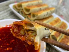 韭黄牛肉锅贴-雅沛轩锅贴八宝粥(回民街店)