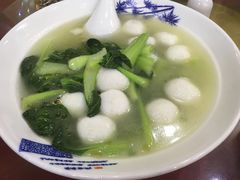 鱼圆青菜-魏四小鱼锅贴王