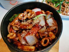 年糕鱿鱼煲-桂花龙井餐厅