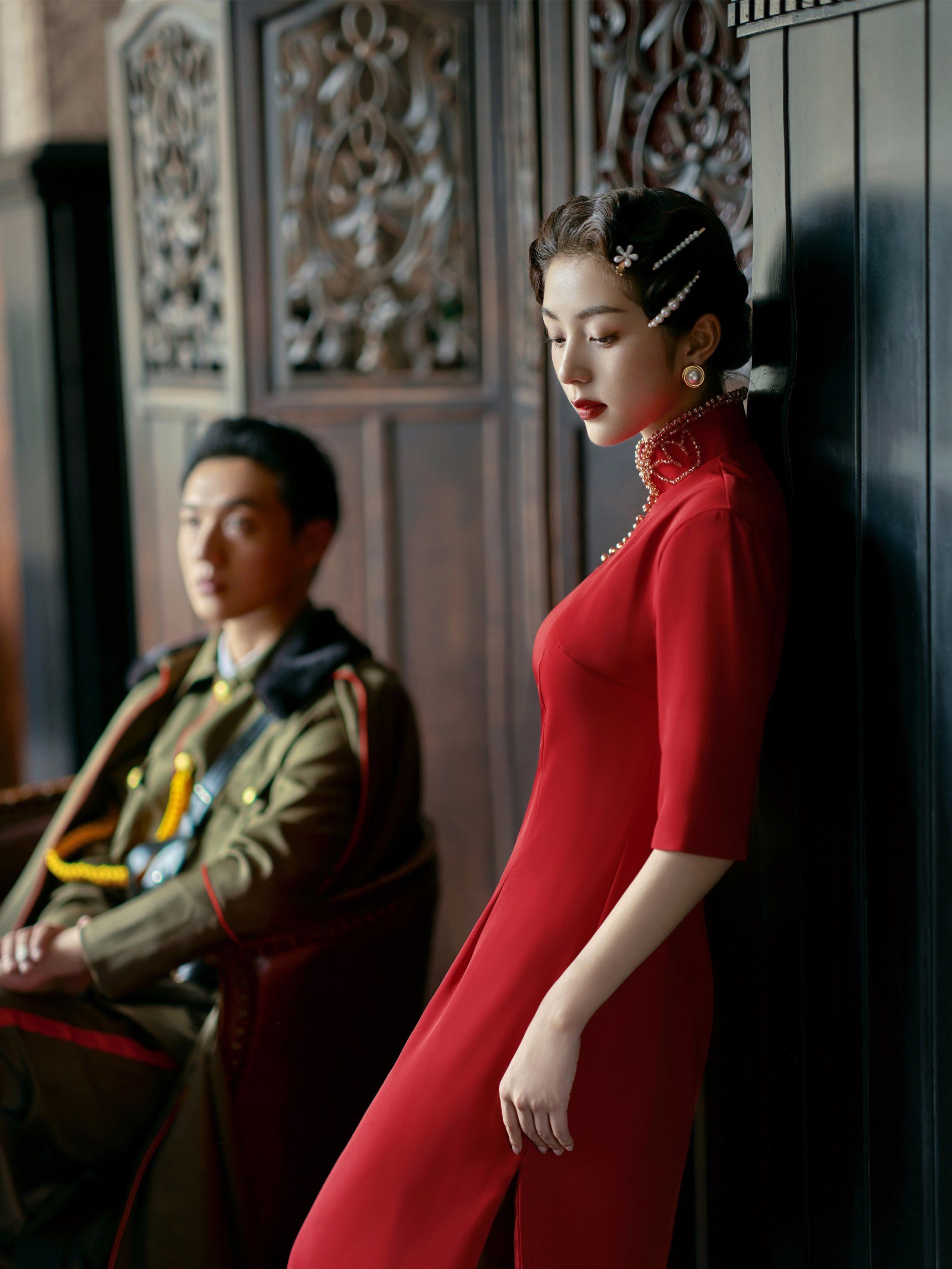 宿命感这不就来了嘛!民国复古军阀婚纱照