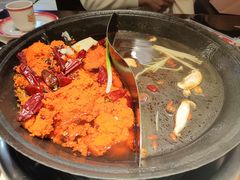 菌汤和牛牛油鸳鸯锅-江北北火锅馆·公路夜市(魏公村店)