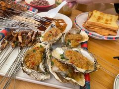 碳烤生蚝-龚海宝· 烧烤· 羊肉原切挂糊更好吃(庄市店)