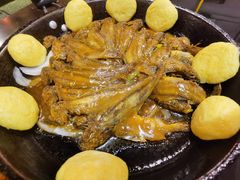 噶巴锅黄鱼贴饼子-粗粮人家·东北菜(洋桥店)