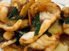 姜葱炒脆肉皖-崖口红树林海鲜餐厅