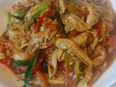 火腿炒农家豆腐皮-辣公子·千岛湖私房菜(滨江店)