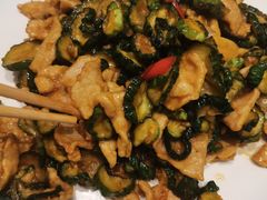 黄瓜钱炒肉-李连贵酒家熏肉大饼(昆明街店)