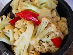 石锅酱肉有机花菜-新名仕新白玉兰餐厅