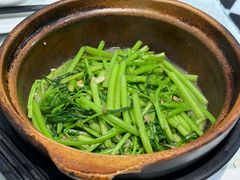 啫啫煲虾酱空心菜-熠盛粤味·顺德桑拿鸡(永康路店)