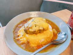 芝士牛肉汉堡咖喱饭-红小满休闲餐厅(十全街店)