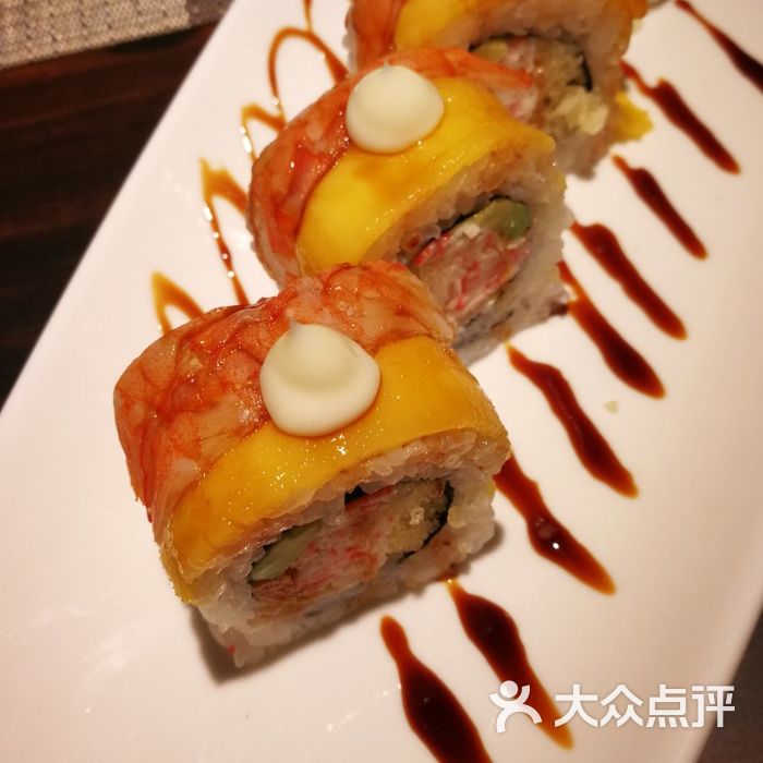 山葵家精致料理寿司吧芒果鲜虾卷图片-北京日本料理-大众点评网