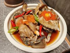 草家招牌酱油蟹-草家酱蟹炭火烤肉店(珲春南路一店)