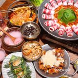面是用韩国的龙须面很劲道，再用了刨冰作为汤底