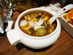 乌鱼蛋海参籽汤-将相和·海鲜蒸饺大连菜