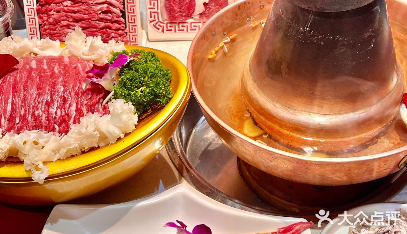 在深圳也能吃到这么地道的铜锅涮羊肉了 清泉锅底