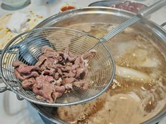 涮好的牛肉-菜忠潮州牛肉店(岗厦店)