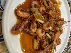 招牌油爆虾-富家大院·海鲜河鲜土菜坊(庭院式餐厅)