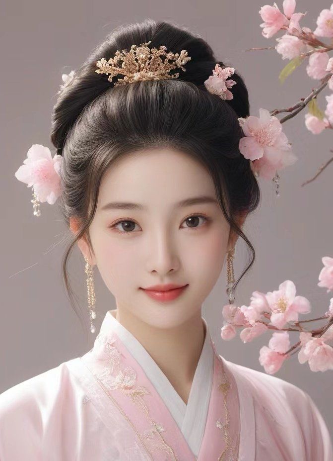 古风新娘发型艺术