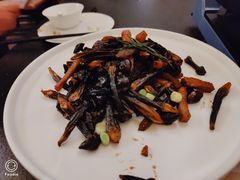 松阪肉干煸鸡枞菌-羡餐厅·杭帮菜·淳菜(千岛湖自由洲际殿店)