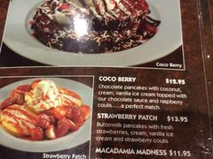 菜单-Pancakes on the rocks(Darling Harbour)