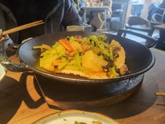 一个锅巴和时蔬-薇酌饮·陕西菜(南门外店)