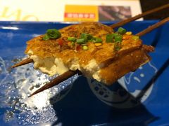 独家烤水豆腐-老表记广西宵夜螺蛳鸭脚煲(西大店)