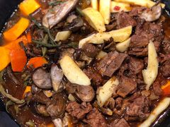 排骨土豆豆角玉米茄子南瓜铁锅炖-缘福乡村铁锅炖民宿(八达岭店)