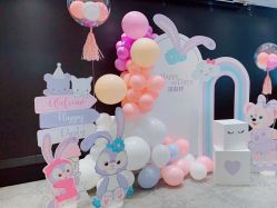 -11 Baby百日宴生日气球创意布置