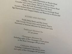 菜单-The Ritz Restaurant