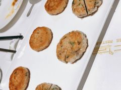 煎莲藕饼拼煎虾饼-花城苑广府菜(侨鑫店)