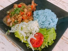 -蝶豆花蓝面条