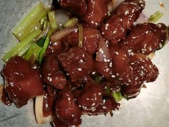 蒜香蜜汁排骨-绿茶餐厅(南昌王府井店)