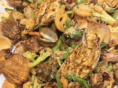 -东来菜馆•手抓海鲜家常菜•海鲜锅贴(鸽子窝店)