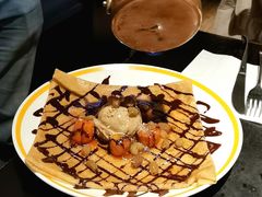 火焰酒燃烧的可丽饼-La Creperie法餐厅(芮欧百货店)