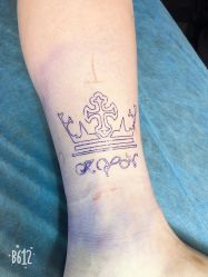 小腿-怪咖纹身刺青