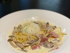 奶油培根蘑菇蛋意面-TAMATI(巴黎贝甜韩式西餐厅店)