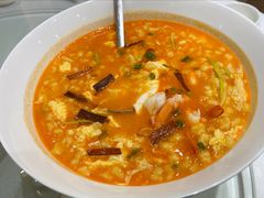 非遗手工鲜虾疙瘩汤-品味居·首店·大连鲜活海鲜大连菜(东港店)