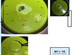 西葫芦瓜汤配扇贝刺身及黑鱼子酱-AZUL by FUEL蓝色·法式酒馆(琶醍店)